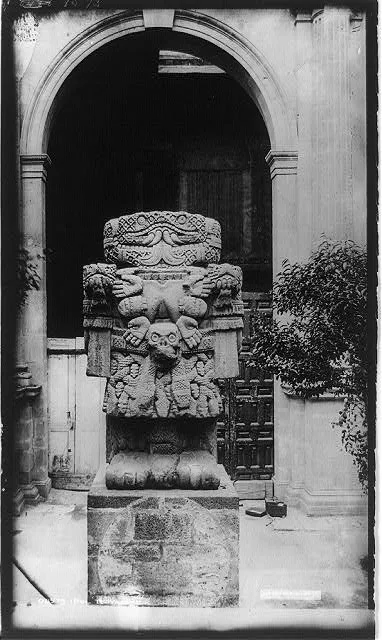 [Mexican stone figure], 1884