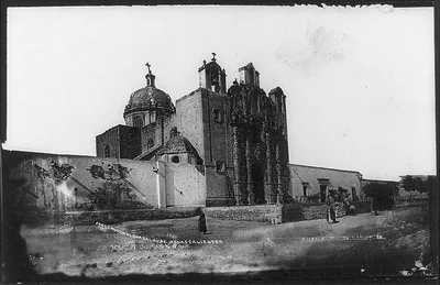 Photograph from 1880: Church of Guadeloupe, Aguascalientes, Mexico