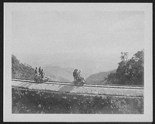 WTC [i.e. World Transportation Commission] on section cars coasting…, Sri Lanka, 1895