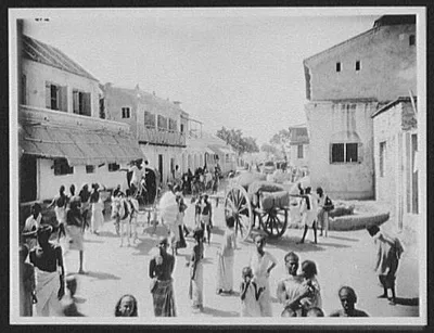Tuticorin - street scene, India, Tuticorin, 1895