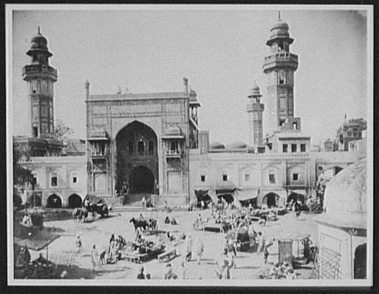 Lahore - the Great Mosque of Vazir Khan, Pakistan, Lahore, 1895