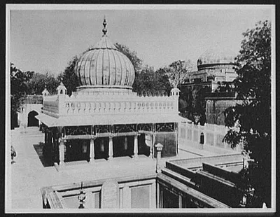 Delhi - Tomb of Nizan Ud Din Auliya, near Indrapart, India, Delhi, 1895