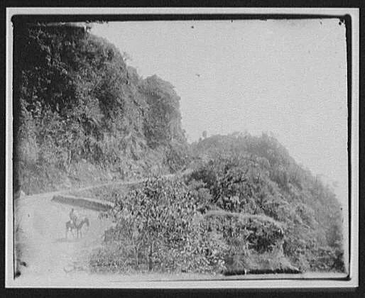 East Bengal Railway through mountains, India, 1895