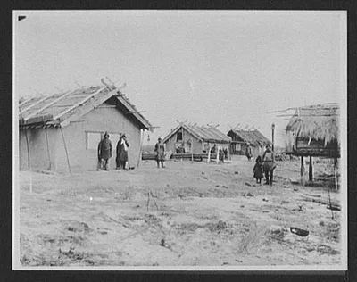 Goldi village on the Amur, north of Khabarovsk, Russia, China, Amur River, 1895