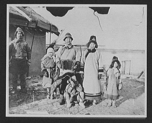 Goldi family group, north of Khabarovsk, Russia, 1895