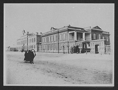 Krasnoyarsk - residence and offices of the Governor, gymnasium, or…, Russia, Krasnoyarsk, 1896