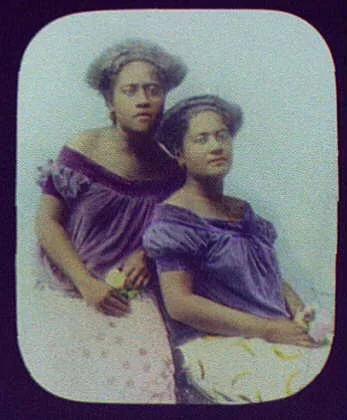 N. Africa (?) two women posed with flowers, Africa, North, North Africa, 1894