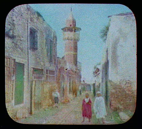 Tunis - mosque in native quarter Bab el-allouch, Tunis, Tunisia, 1894