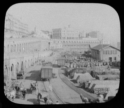 Algiers - depot and station grounds of Algerian Railway, Algiers, Algeria, 1894