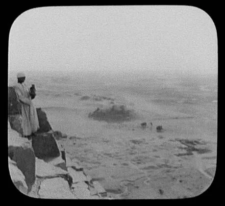 View from the top of the Great Pyramid, Egypt, Jizah, 1894