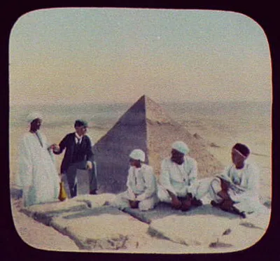 Five on top of the Great Pyramid, Egypt, Jizah, 1894