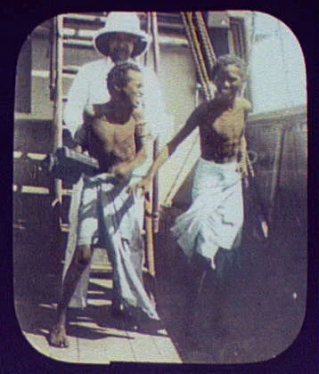 Native boys on the boat at Aden, Yemen, Aden, 1894