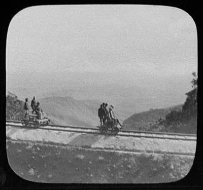WTC [i.e. World Transportation Commission] on section cars coasting…, Sri Lanka, 1895