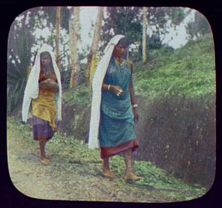 Two women walking, Sri Lanka, 1895
