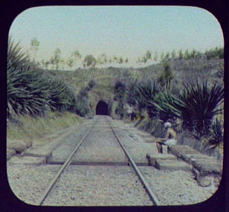 Soda water bottle curve - railway tunnel entrance near Watgodd, Sri Lanka, 1895