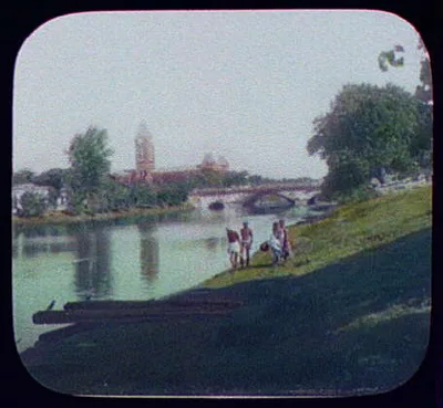 Madras - railway station, India, Madras, 1895