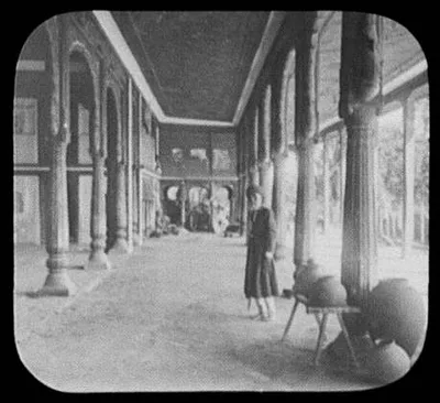 Hyderabad - interior of palace, India, Hyderabad, 1895