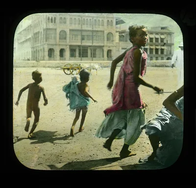 Indian mother and children, 1895