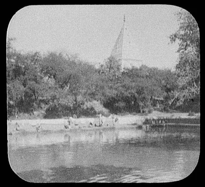 [Water] tank and temples at Jammu, India, Jammu, 1895