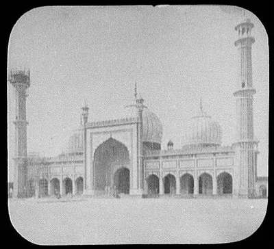 Delhi - Jumma Musjid, or Great Mosque - front, India, Delhi, 1895