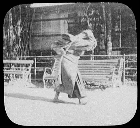 Darjeeling - woman with back pack, Darjeeling, India, 1895
