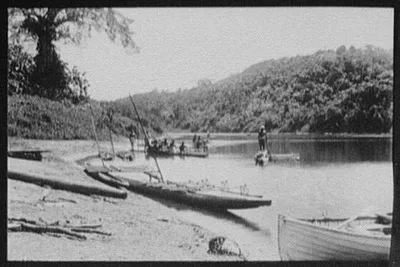 River scene, India, 1895