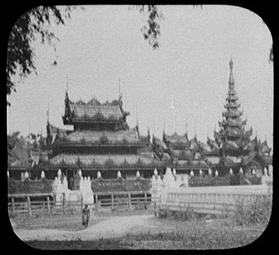Buddhist monastery at Sagaing, near Mandalay, Sagaing, Burma, 1895