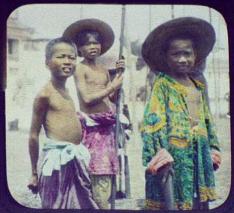 Three young boys, Thailand, 1895