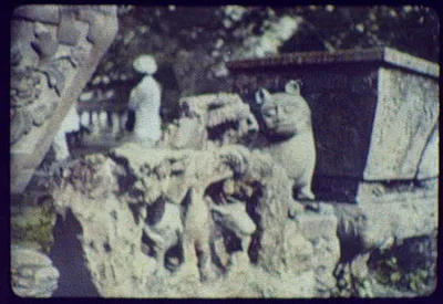 Bangkok - sculpture on palace grounds, Thailand, Bangkok, 1895