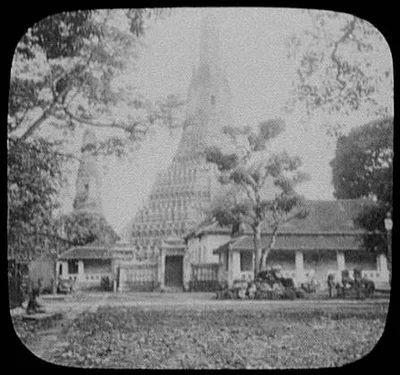 Bangkok - Elephant Wat exterior, Thailand, Bangkok, 1895