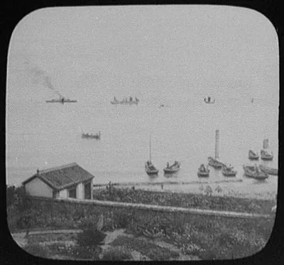 Chefoo - view of harbor, Yantai, China, 1895