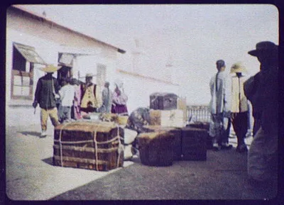 Railway station, China, 1895