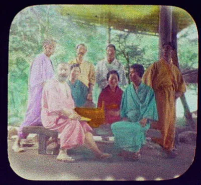 Miyajima - WTC [i.e. World Transportation Commission] members in…, Miyake Island, Japan, 1895
