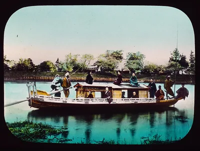 Houseboat, Japan, 1895