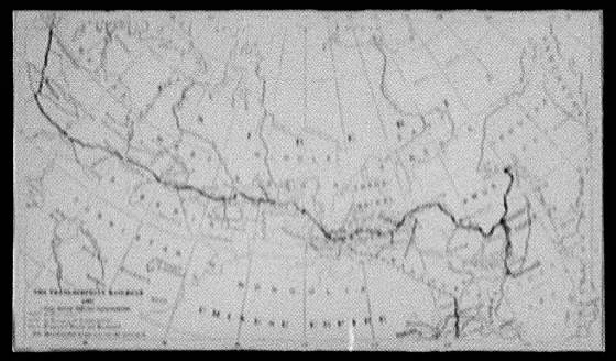 Map of Russia showing route of the W.T.C. [i.e. World Transportation…, 1895