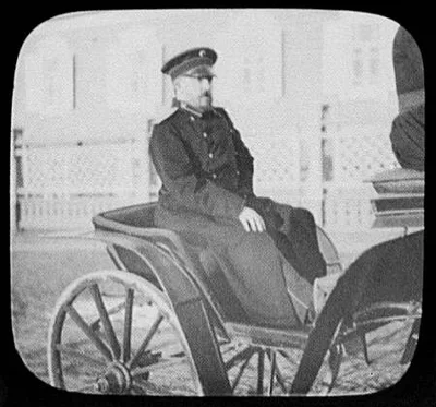 Khabarovsk - Col. Tashkin seated in carriage, Khabarovsk, Russia, 1895