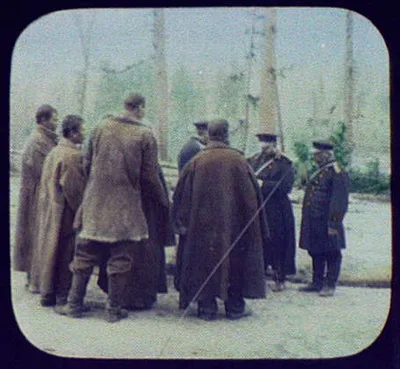 Col. Tashkin receiving petitions of convicts, Russia, Khabarovsk, 1895