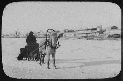 Blagovestchenck [i.e. Blagoveshchensk] - steamers on the river;…, China, Russia, Amur River, Blagoveshchensk, 1895