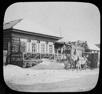 Post house on the Great Siberian Highway, 1896