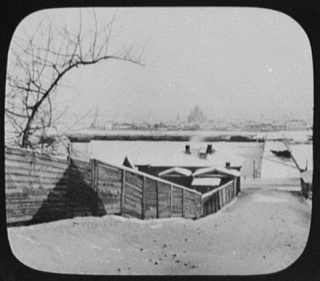 Irkutsk - distant view, Irkutsk, Russia, 1896