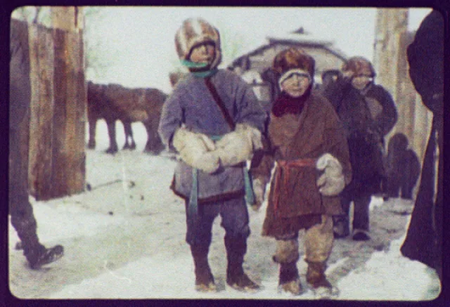 Irkutsk (?) - three small children standing, Russia, Irkutsk, 1896