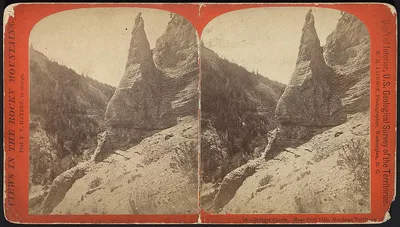 Bridger Canon -- near Fort Ellis, Montana Territory, Montana, Rocky Mountains, Bridger Canyon, 1872