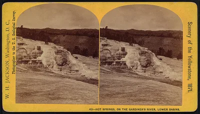 Hot Springs, on the Gardiner's River, Lower Basins, 1871