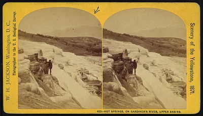 Hot Springs, on Gardiner's River, Upper Basins, 1871