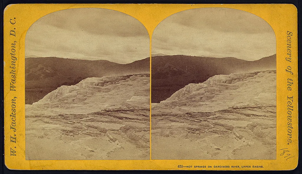 Hot Springs on Gardiners River, Upper Basins, 1871