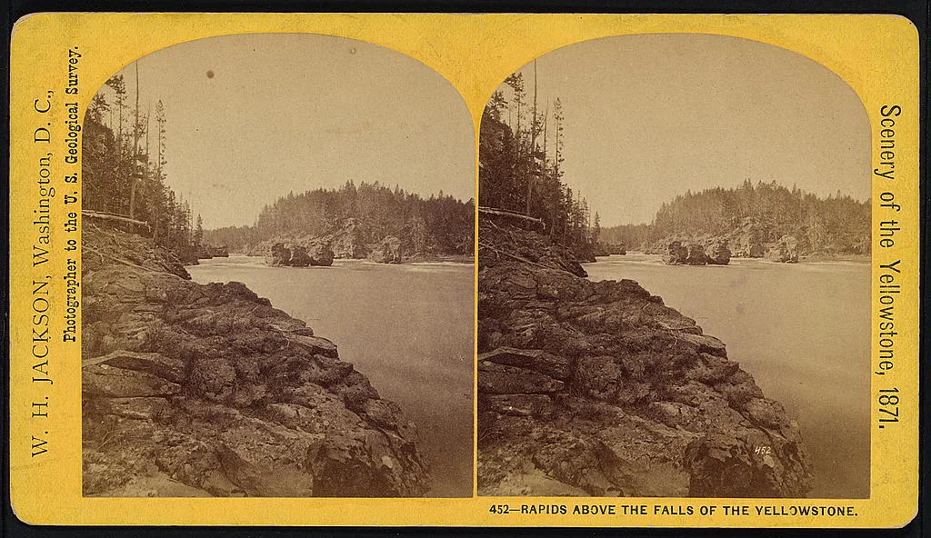 Rapids above the Falls of the Yellowstone, 1871