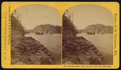 Rapids above the Falls of the Yellowstone, 1871