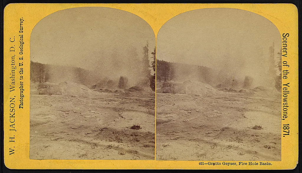 Grotto Geyser, Fire Hole Basin, 1871