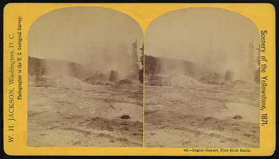 Grotto Geyser, Fire Hole Basin, 1871