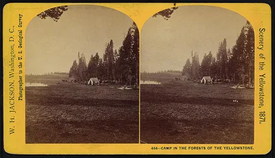 Camp in the Forests of the Yellowstone, 1871
